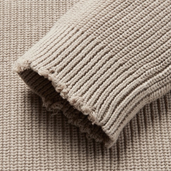 NWT RtA Men's distressed cotton sweater small - Picture 4 of 7